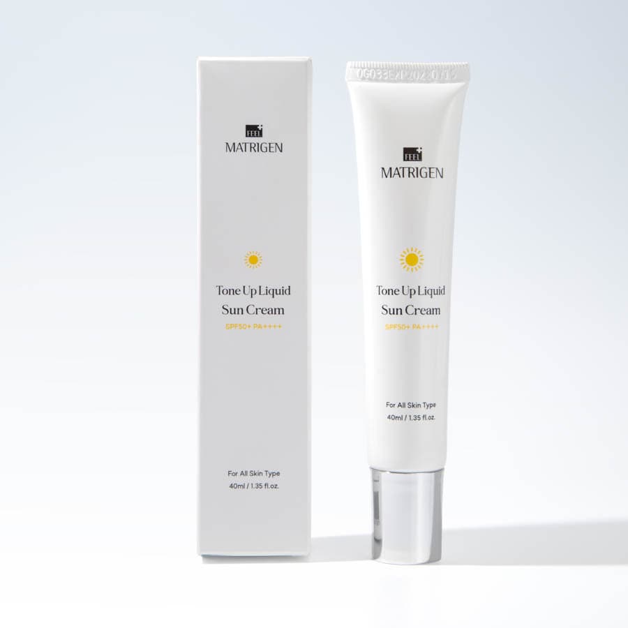 Крем для лица солнцезащитный с SPF50+ PA++++ Tone Up Liquid Sun Cream Matrigen