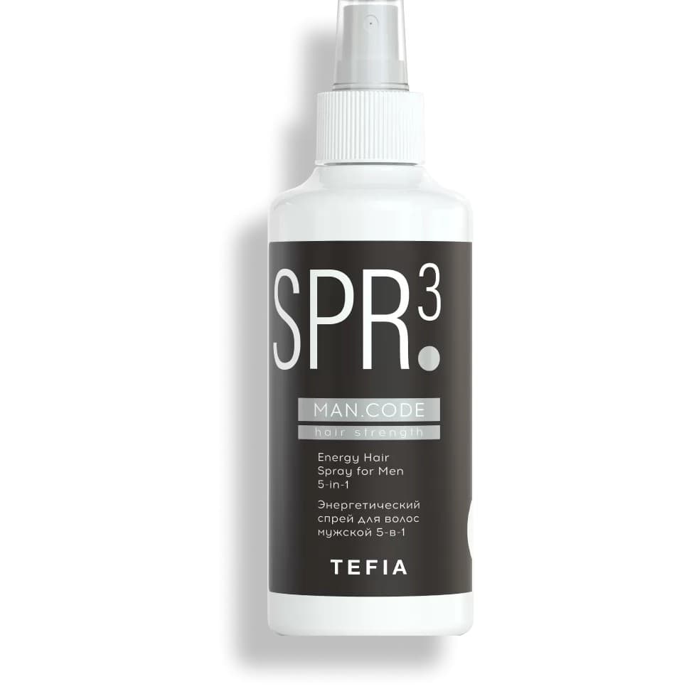 Энергетический спрей для волос мужской 5-в-1 Man.Code Hair Strength Tefia