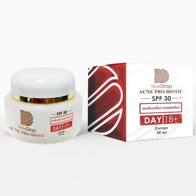 Дневной обновляющий крем с СПФ 30 Acne Pro-Biotic SPF 30 Skindrop