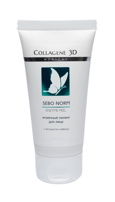 Энзимный пилинг для жирной кожи лица SEBO NORM Medical Collagene 3D