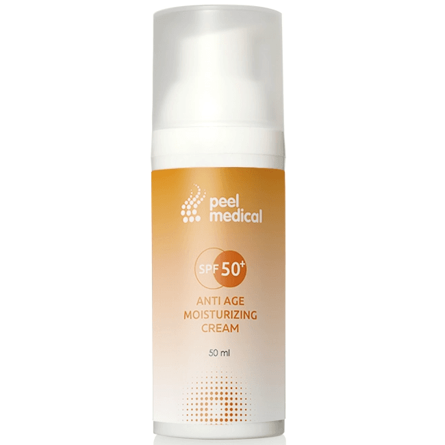 Антивозрастной увлажняющий солнцезащитный крем SPF 50+ Peel Medical