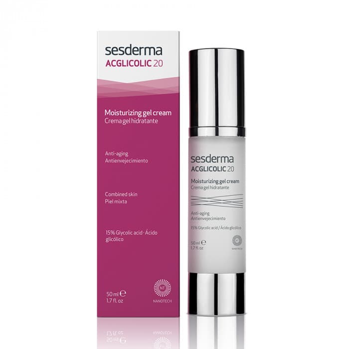 Крем-гель увлажняющий с гликолевой кислотой Acglicolic 20 Moisturizing Gel Cream Sesderma