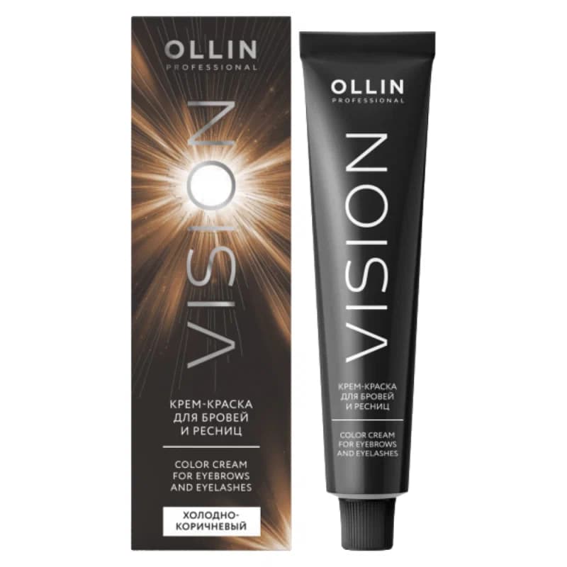 Крем-краска для бровей и ресниц Ollin Vision graphite (Холодно-коричневый)