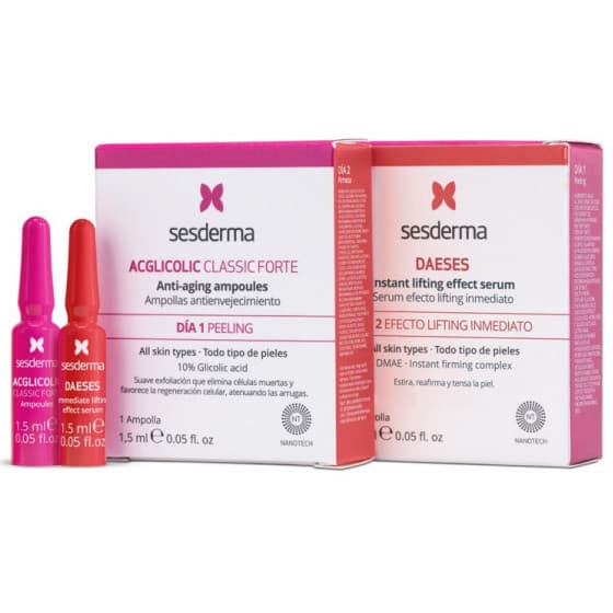 Набор для домашнего пилинга "Лифтинг" Treatment Flash Peeling+Firming Sesderma 2*