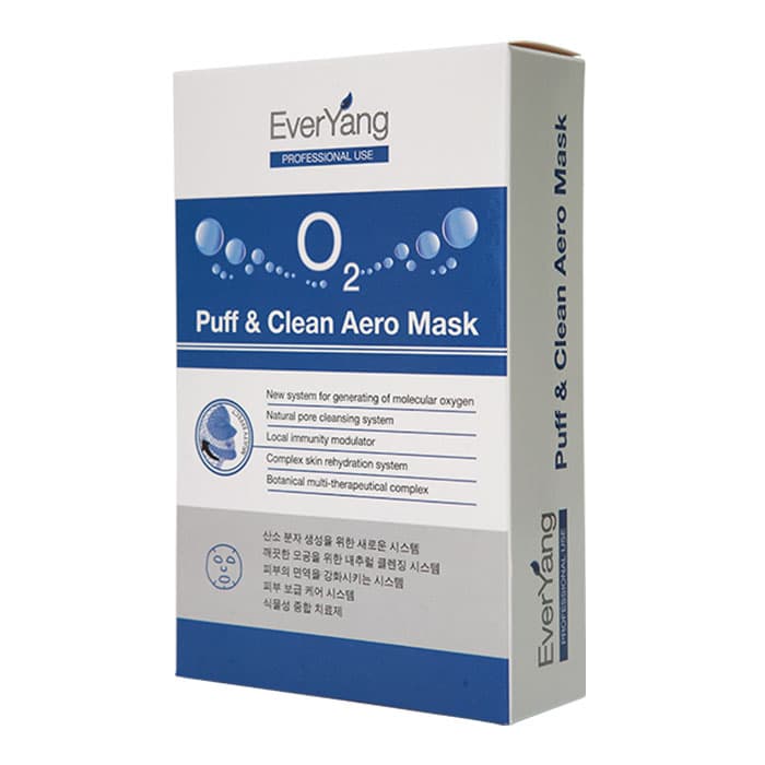 Аэро-маска для глубокого очищения кожи O2 Puff & Clean Aero Mask EverYang