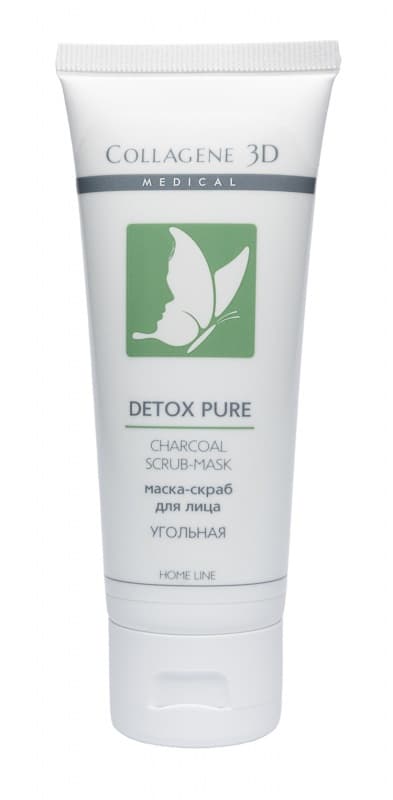 Маска-скраб угольная Detox Pure Medical Collagene 3D