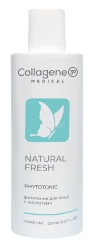 Фитотоник для лица с кислотами NATURAL FRESH Medical Collagene 3D