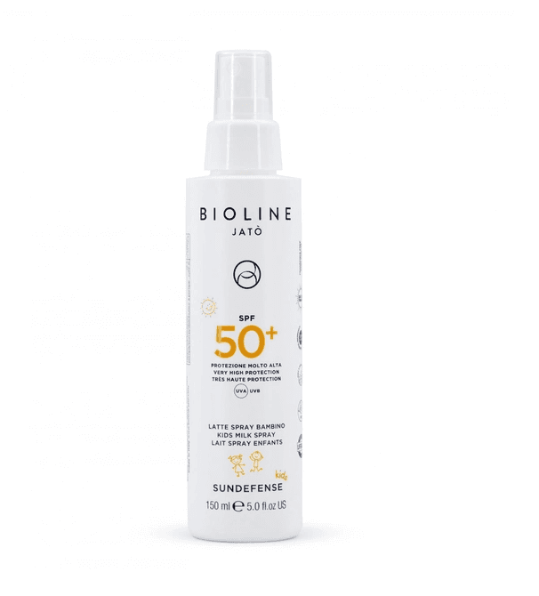 Молочко для детей SPF-50+ максимальной степени защиты Sundefense Bioline