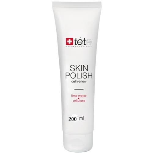 Атравматичный пилинг-скатка на основе гидролата лимона и целлюлозы Skin Polish Сell renew Tetе Cosmeceutical
