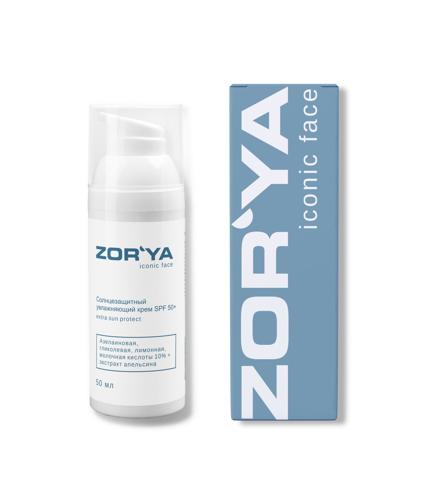 Солнцезащитный увлажняющий крем SPF 50+ EXTRA SUN PROTECT Zor'ya