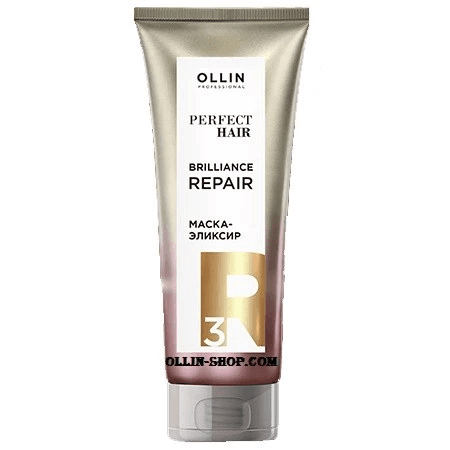 Маска-эликсир. Закрепляющий этап. PERFECT HAIR BRILLIANCE REPAIR 3 OLLIN PROFESSIONAL