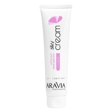 Шёлковый крем для ног с пудрой Silky Cream Aravia Professional