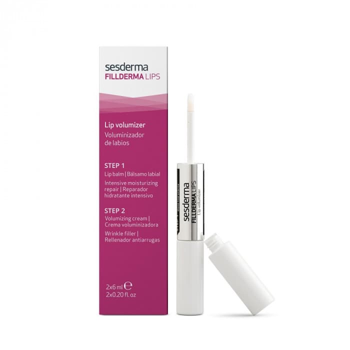 Система для увеличения объема губ (бальзам + крем-активатор) Fillderma Lips Lip VolumizerSesderma 2*