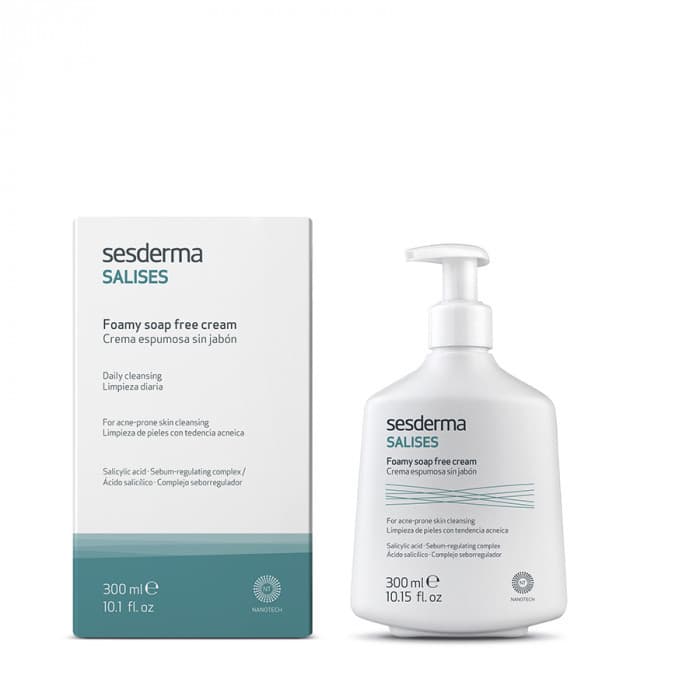 Крем пенящийся для умывания для лица и тела Salises Facial/Body Foamy Soap-free Cream Sesderma