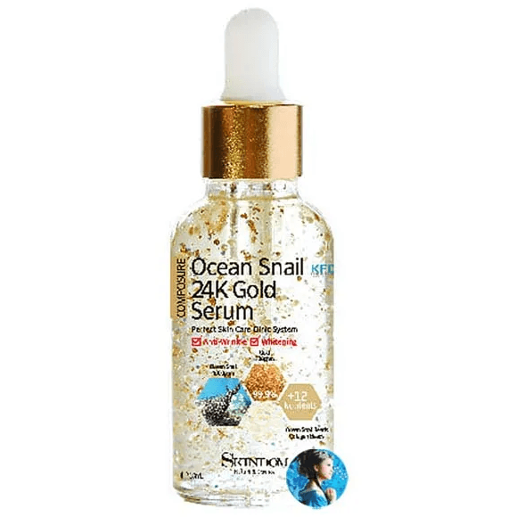 Сыворотка с экстрактом морской улитки и золота Skindom