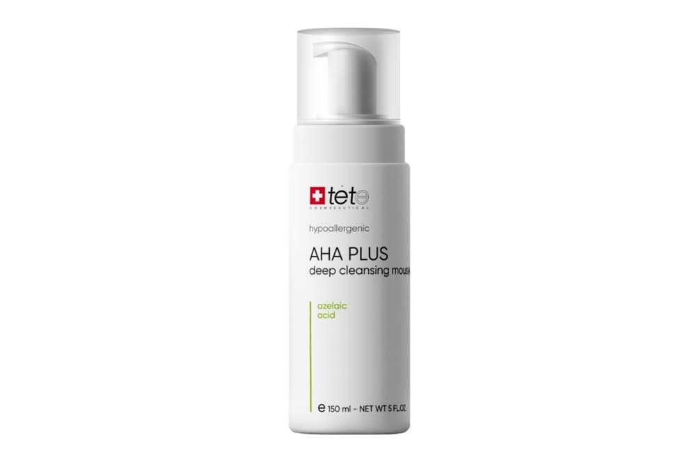Мусс c комплексом AHA и Азелаиновой кислотой AHA Plus Deep Cleansing Mousse Tetе Cosmeceutical