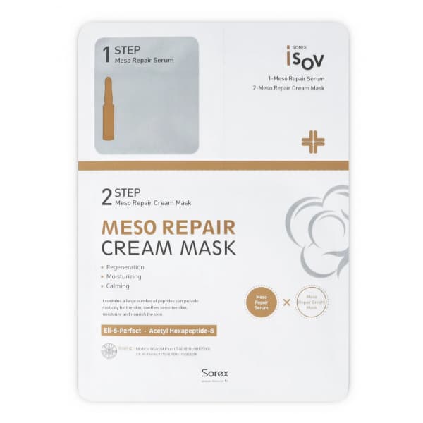 Маска двухшаговая Meso Repair Cream и маска Mask-2STEP Isov Sorex