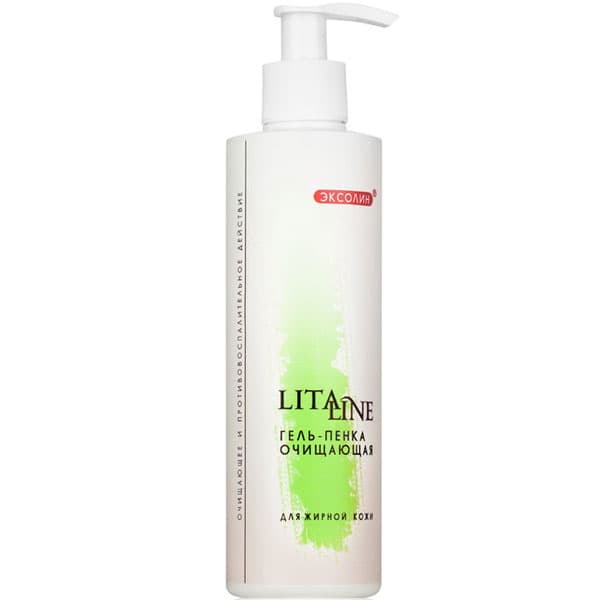 Гель-пенка Очищающая для жирной кожи Litaline