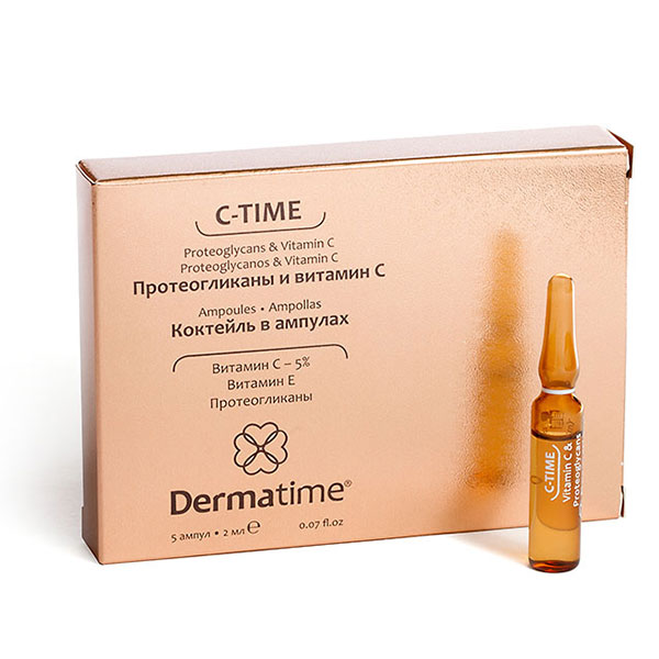Протеогликаны и витамин С - Коктейль в ампулах, C-Time Dermatime 5 x
