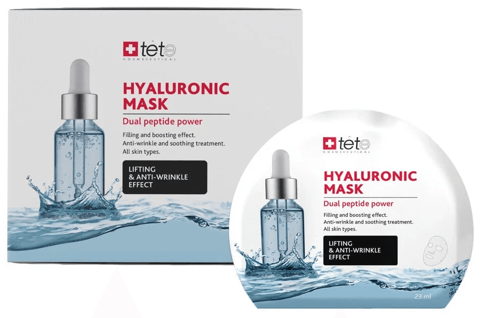 Маска тканевая BOX Hyaluronic Mask Lifting & anti-wrinkle effect Tetе Cosmeceutical