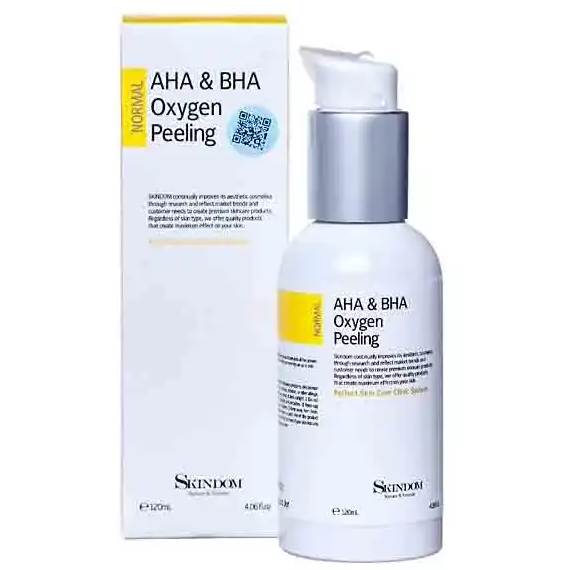 Пенка очищающая кислородная с AHA/BHA кислотами Skindom
