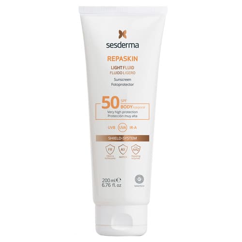 REPASKIN LIGHT FLUID Body sunscreen SPF50 Флюид нежный солнцезащитный для тела СЗФ50