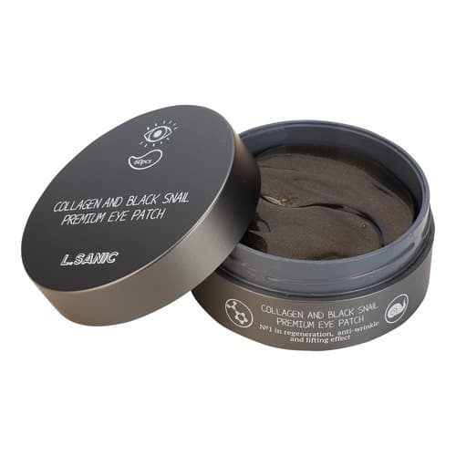 Collagen and black snail premium eye patch Гидрогелевые патчи для области вокруг глаз с коллагеном и муцином черной улитки