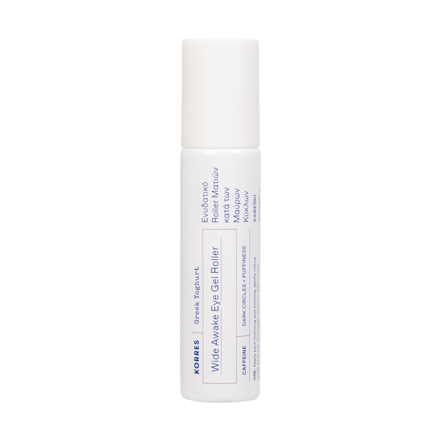 Wide Awake Eye Gel Roller Гель для кожи вокруг глаз против отеков и темных кругов с кофе и йогуртом