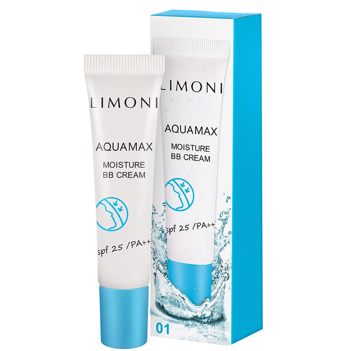 LIMONI ББ крем для лица увлажняющий тон №1 Aquamax Moisture BB Cream