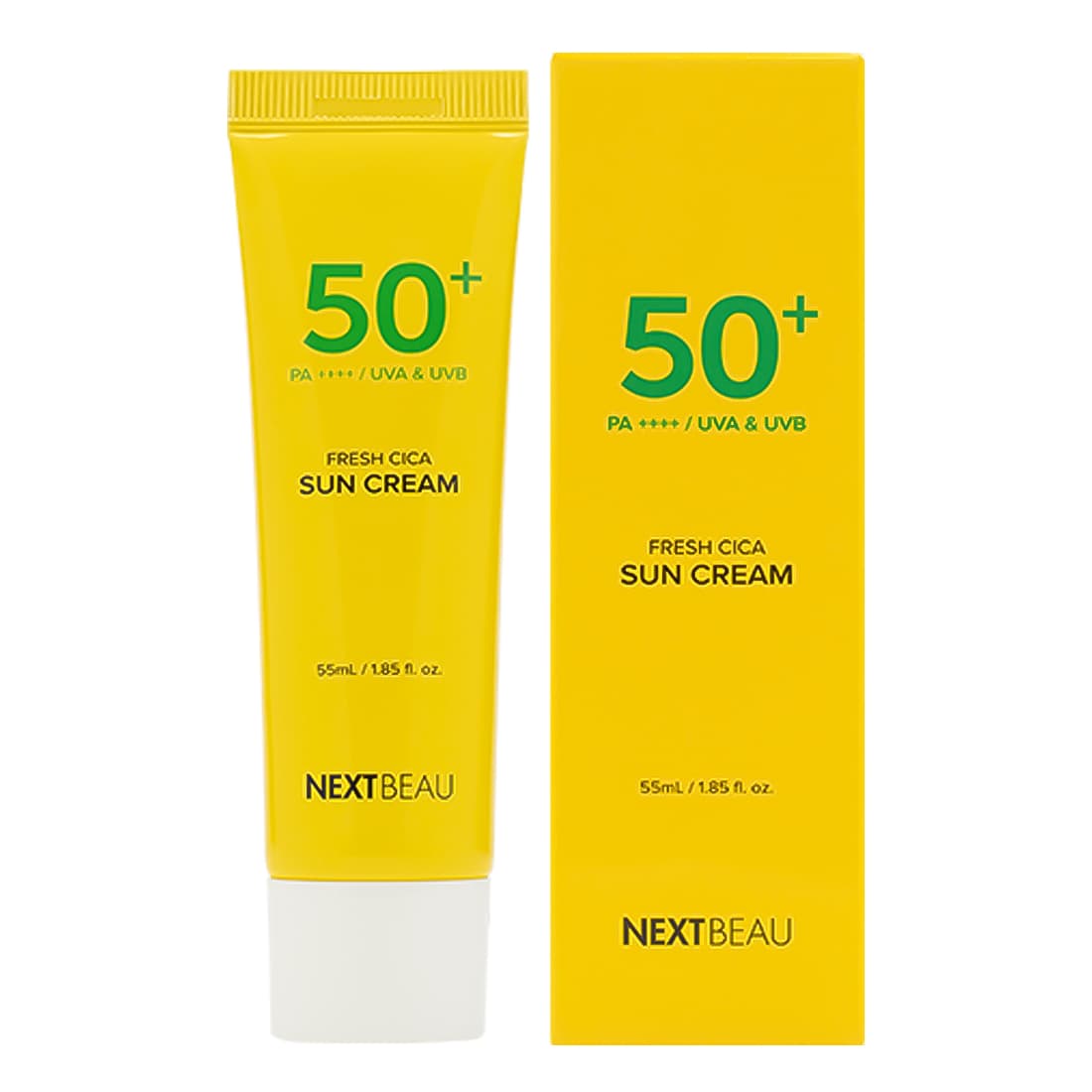 Солнцезащитный освежающий крем с центеллой азиатской SPF50+/PA++++, , NEXTBEAU