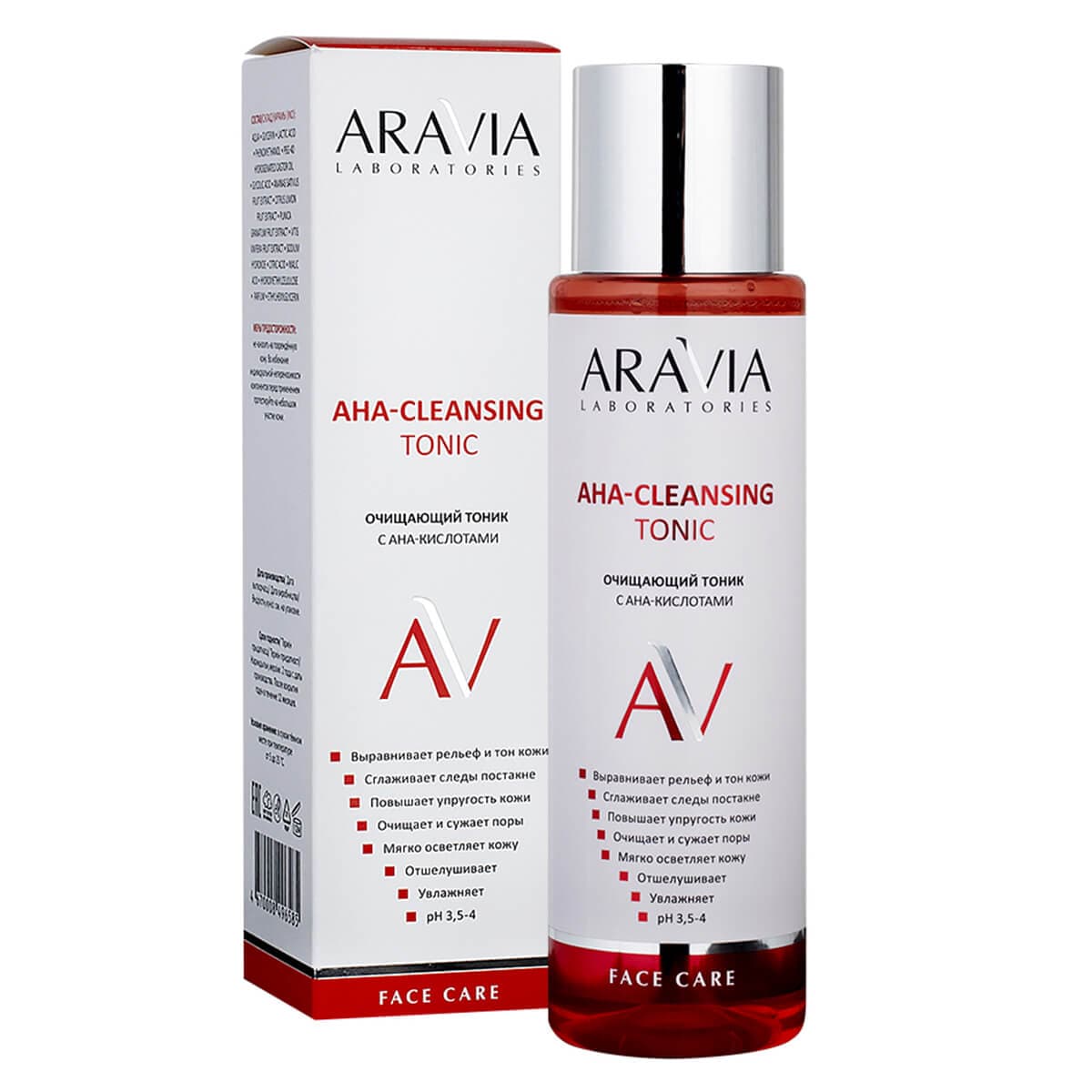 Очищающий тоник с AHA-кислотами, , Aravia