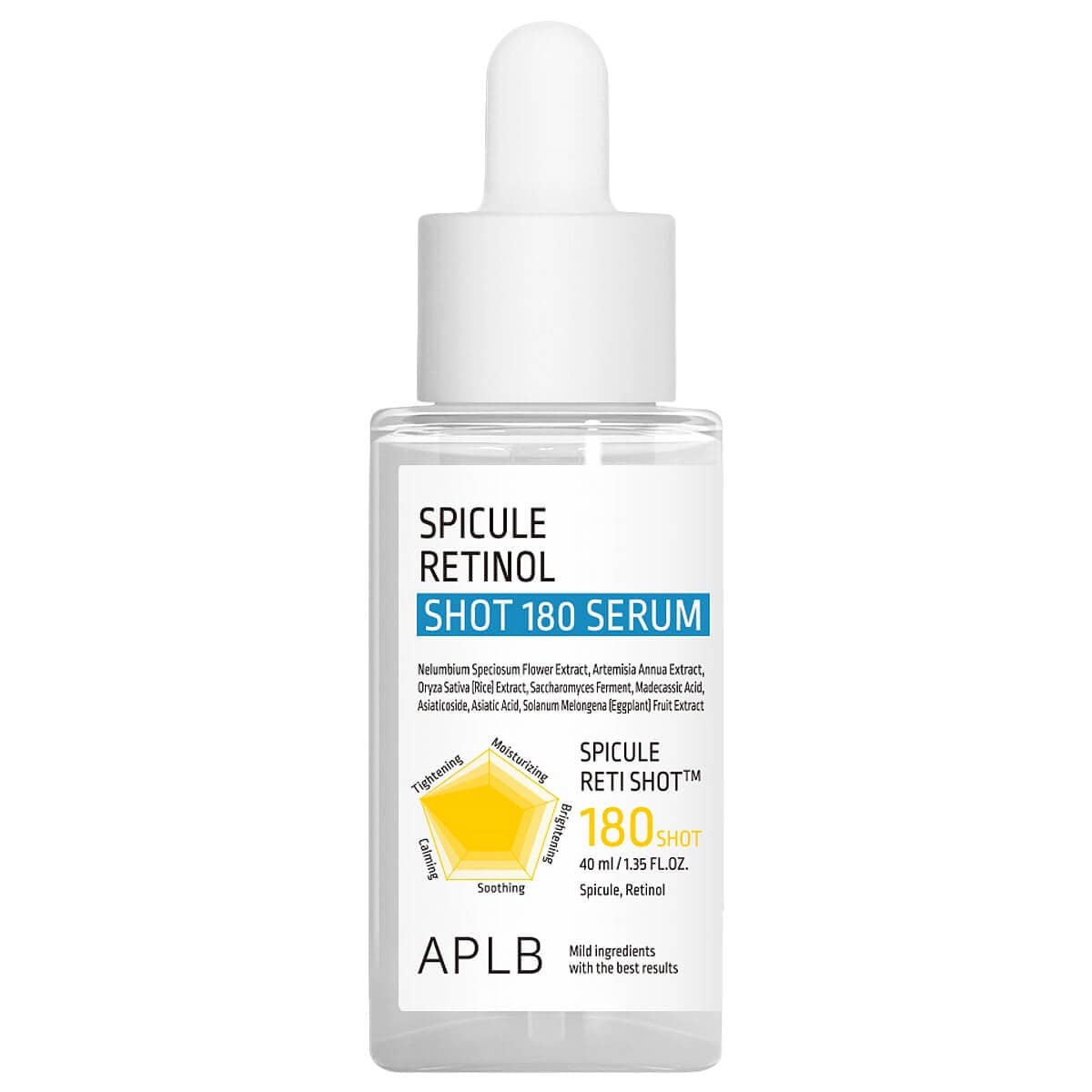 Обновляющая сыворотка для лица со спикулами и ретинолом Spicule Retinol Shot 180 Serum, , APLB
