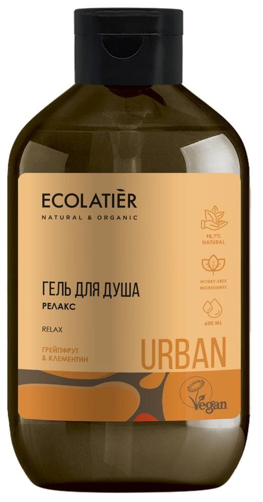 Гель для душа Релакс грейпфрут & клементин, , Ecolatier