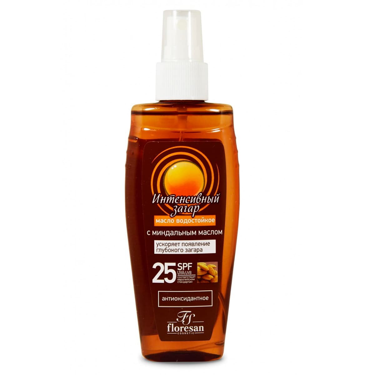 Масло Интенсивный загар водостойкое SPF25, , FLORESAN