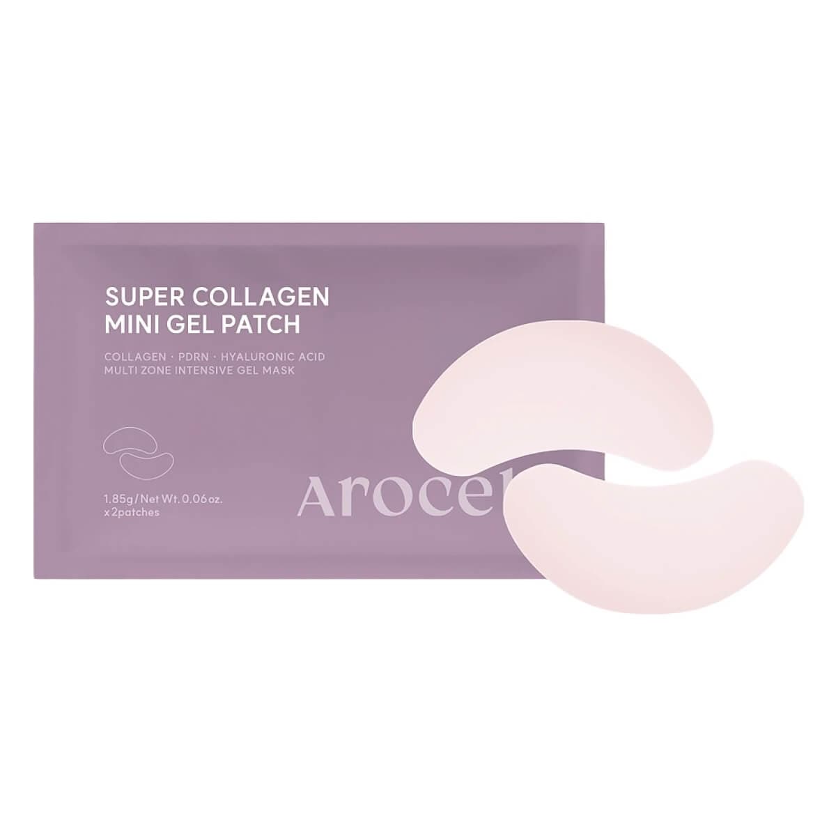 Коллагеновые гелевые патчи для глаз с ПДРН Super Collagen Eye Gel Patch, 1пара ( ), AROCELL