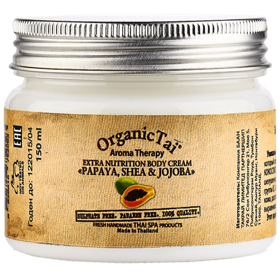 Экстрапитательный крем для тела «ПАПАЯ, ШИ И ЖОЖОБА», , OrganicTai