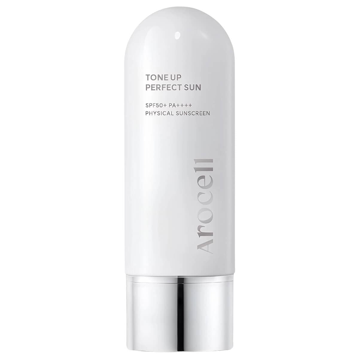 Cолнцезащитный крем c ниацинамидом и маслом цитрона для сияния кожи Tone UP Perfect Sun, , AROCELL