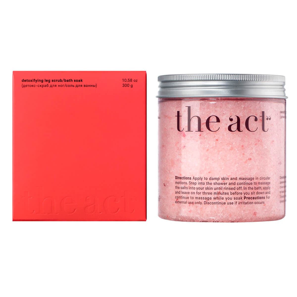 Детокс-скраб для ног/соль для ванны, , The ACT