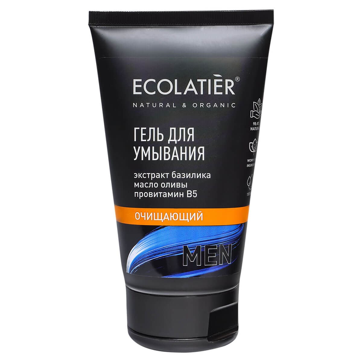 Гель для умывания мужской Очищающий, , Ecolatier