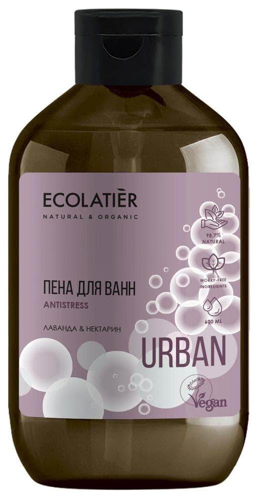 Пена для ванн лаванда&нектарин, , Ecolatier