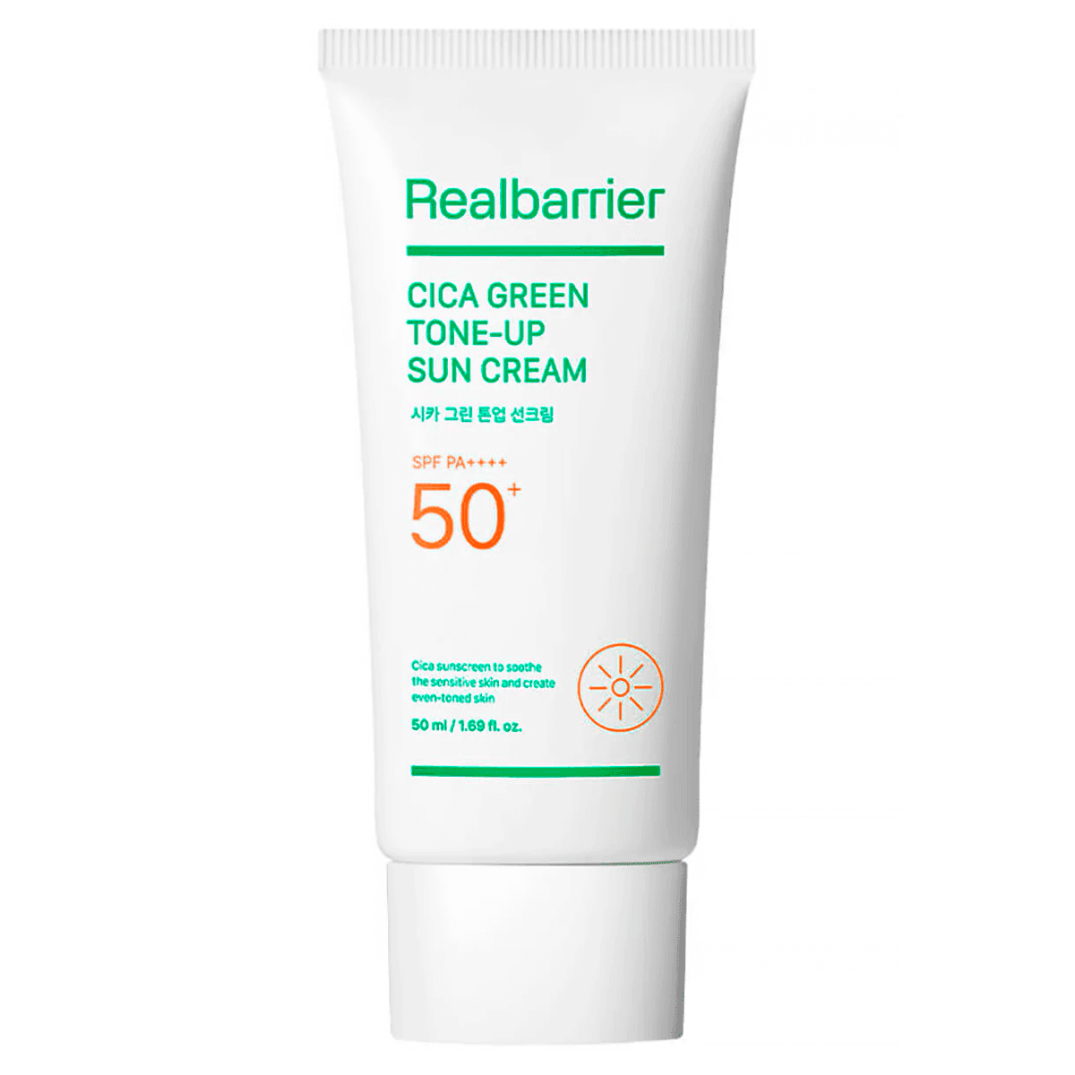 Real Barrier Успокаивающий солнцезащитный крем Cica Green Tone-Up Sun Cream SPF50 PA