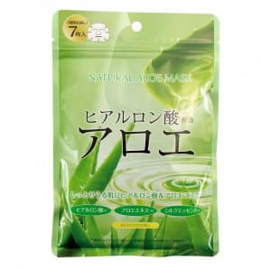 JAPAN GALS Курс натуральных масок для лица с экстрактом алоэ