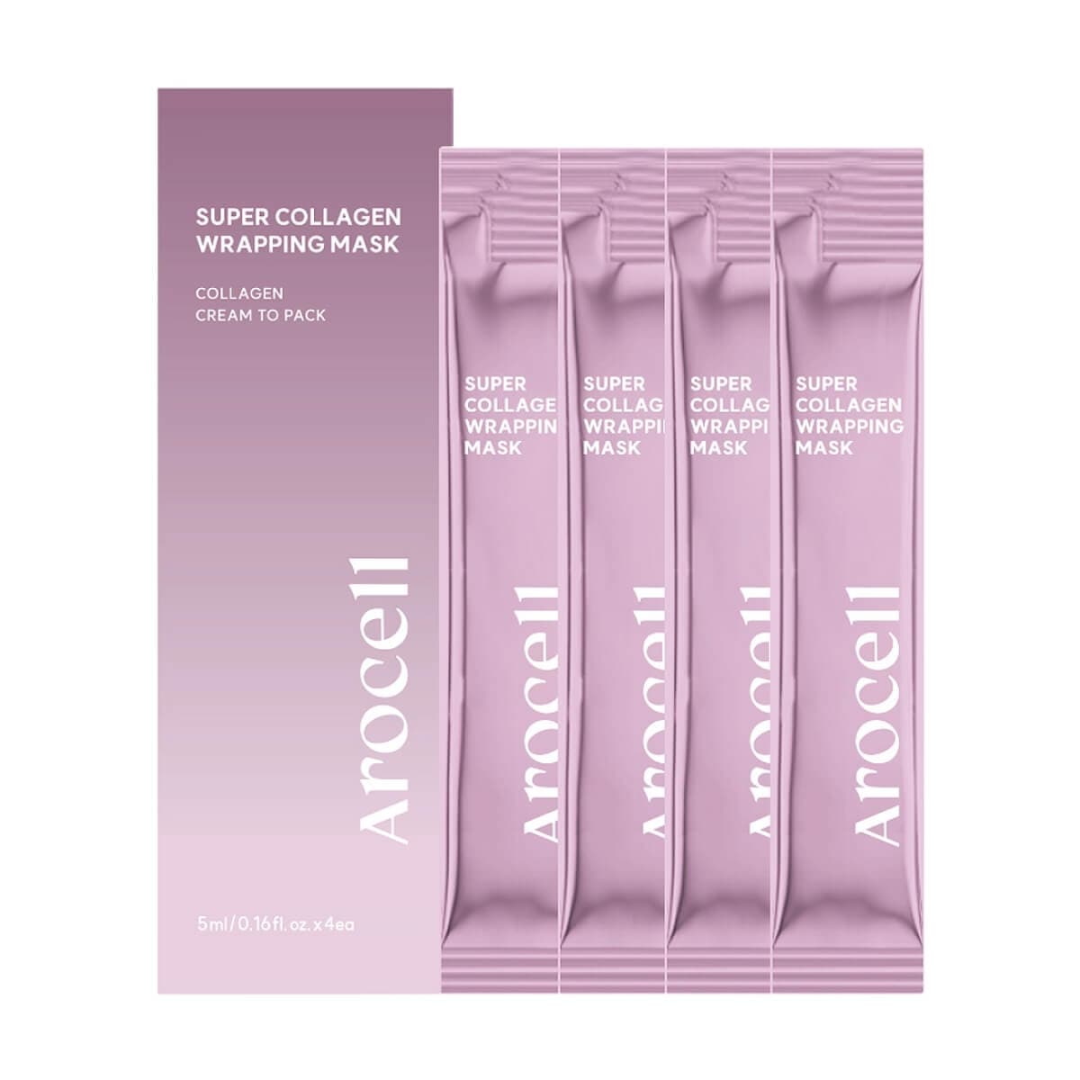 Коллагеновая маска-плёнка для сияния и гладкости кожи Super Collagen Wrapping Mask 4 X , AROCELL