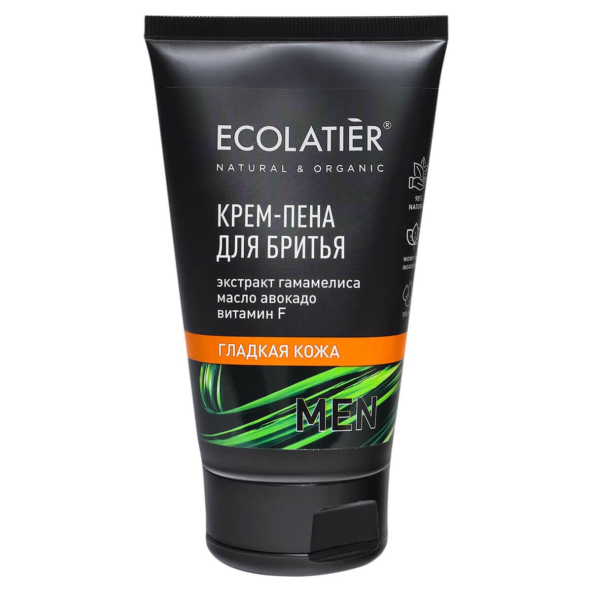 Крем-пена для бритья Гладкая кожа, , Ecolatier