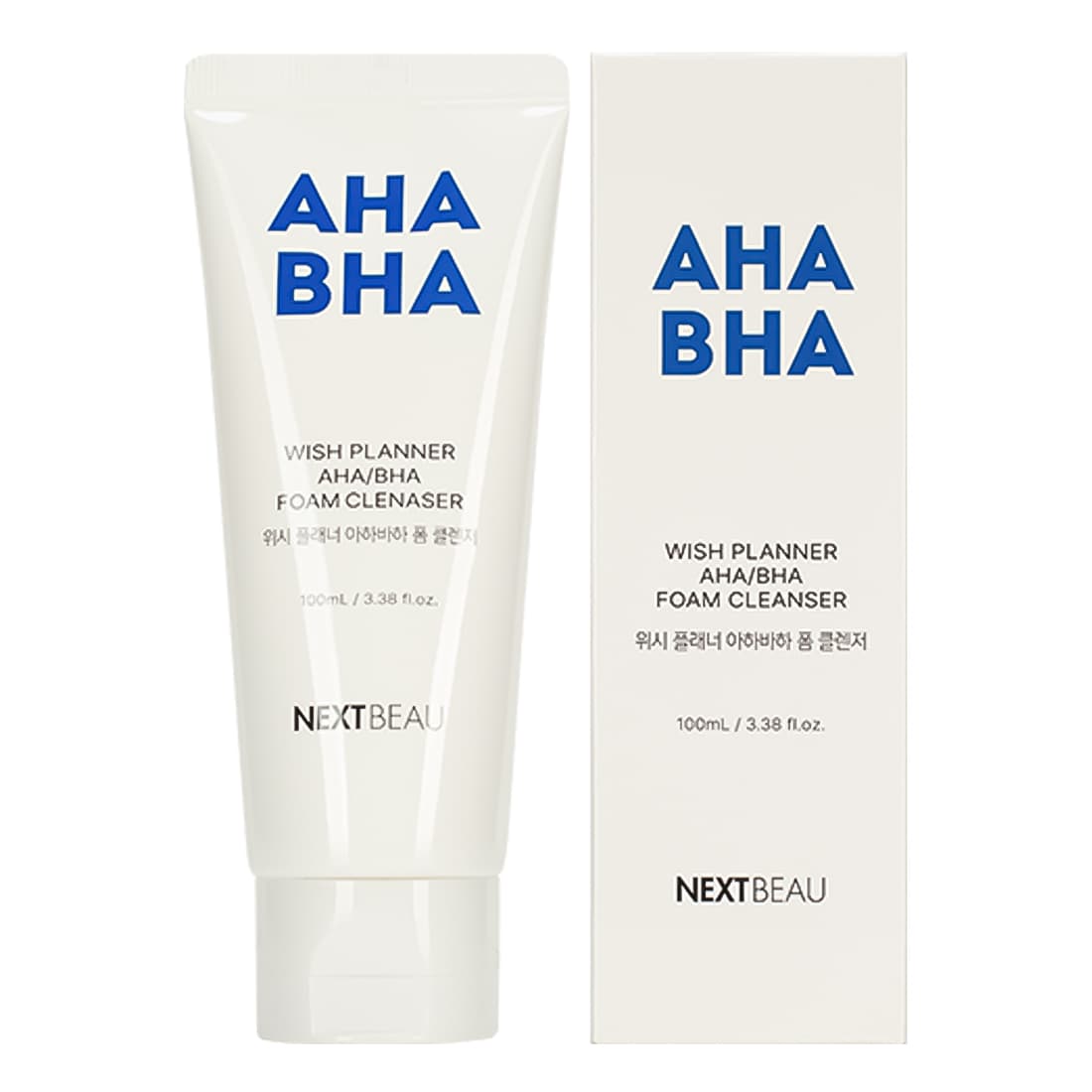 Очищающая пенка для умывания с AHA/BHA кислотами для проблемной кожи, , NEXTBEAU