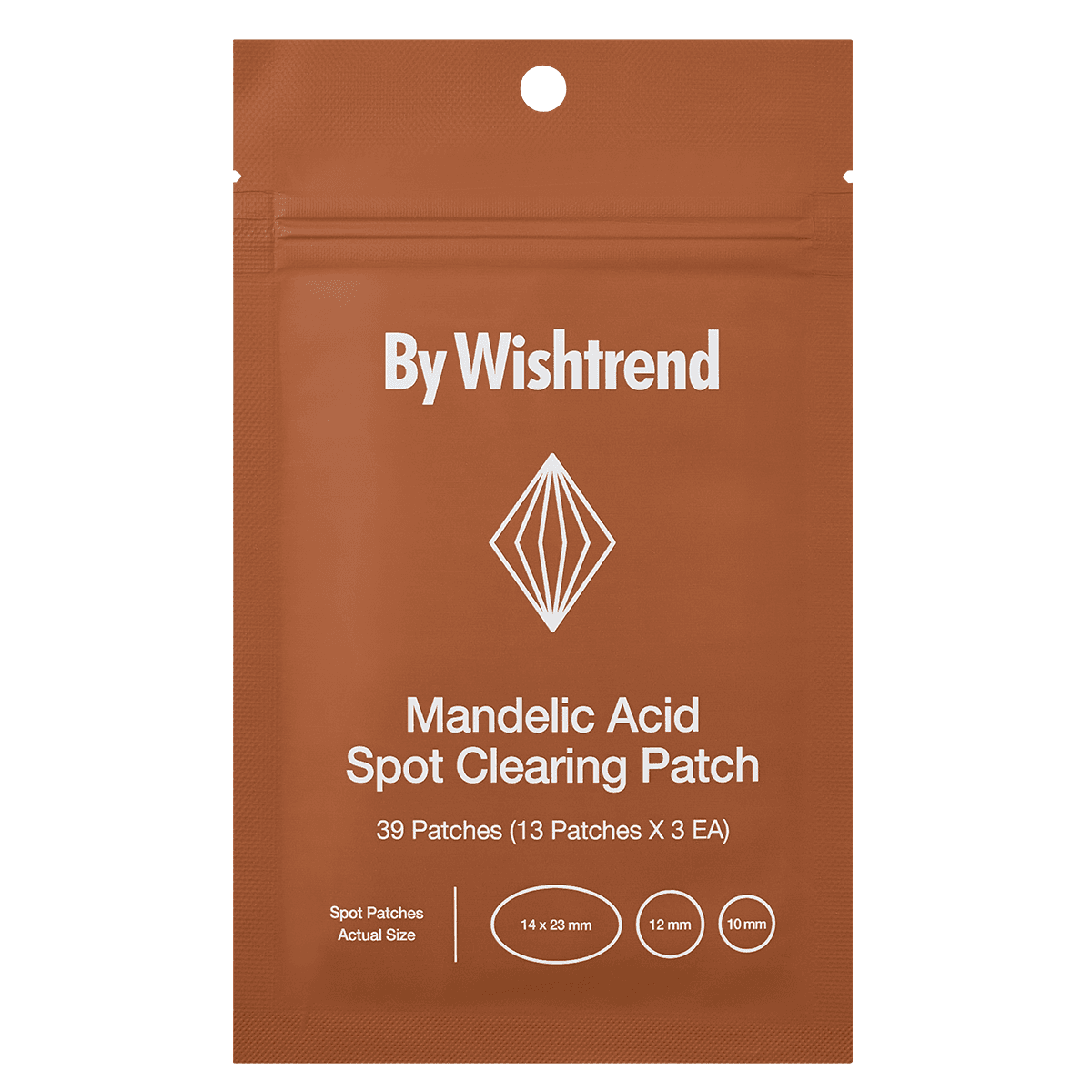 Патчи с миндальной кислотой против воспалений Mandelic Acid Spot Clearing Patch, 39 патчей, BY WISHTREND