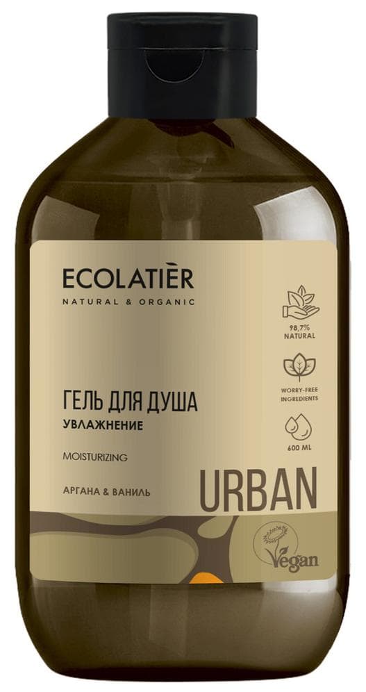 Гель для душа Увлажнение аргана & ваниль, , Ecolatier