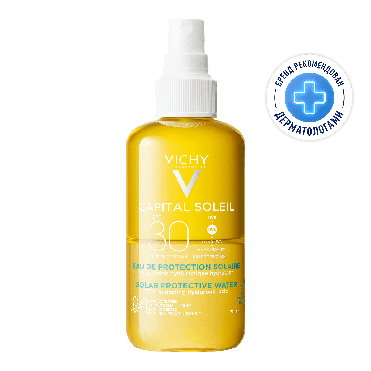 Vichy Capital Soleil Protective Water спрей двухфазный увлажняющий SPF50 1 шт