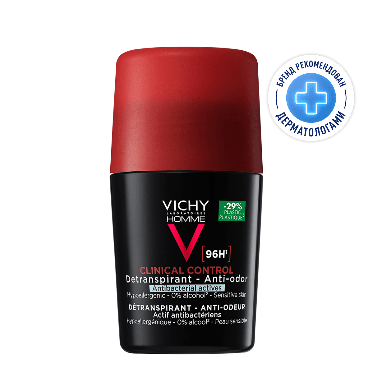 Vichy Homme дезодорант-антиперспирант 72 ч против избыточного потоотделения 1 шт