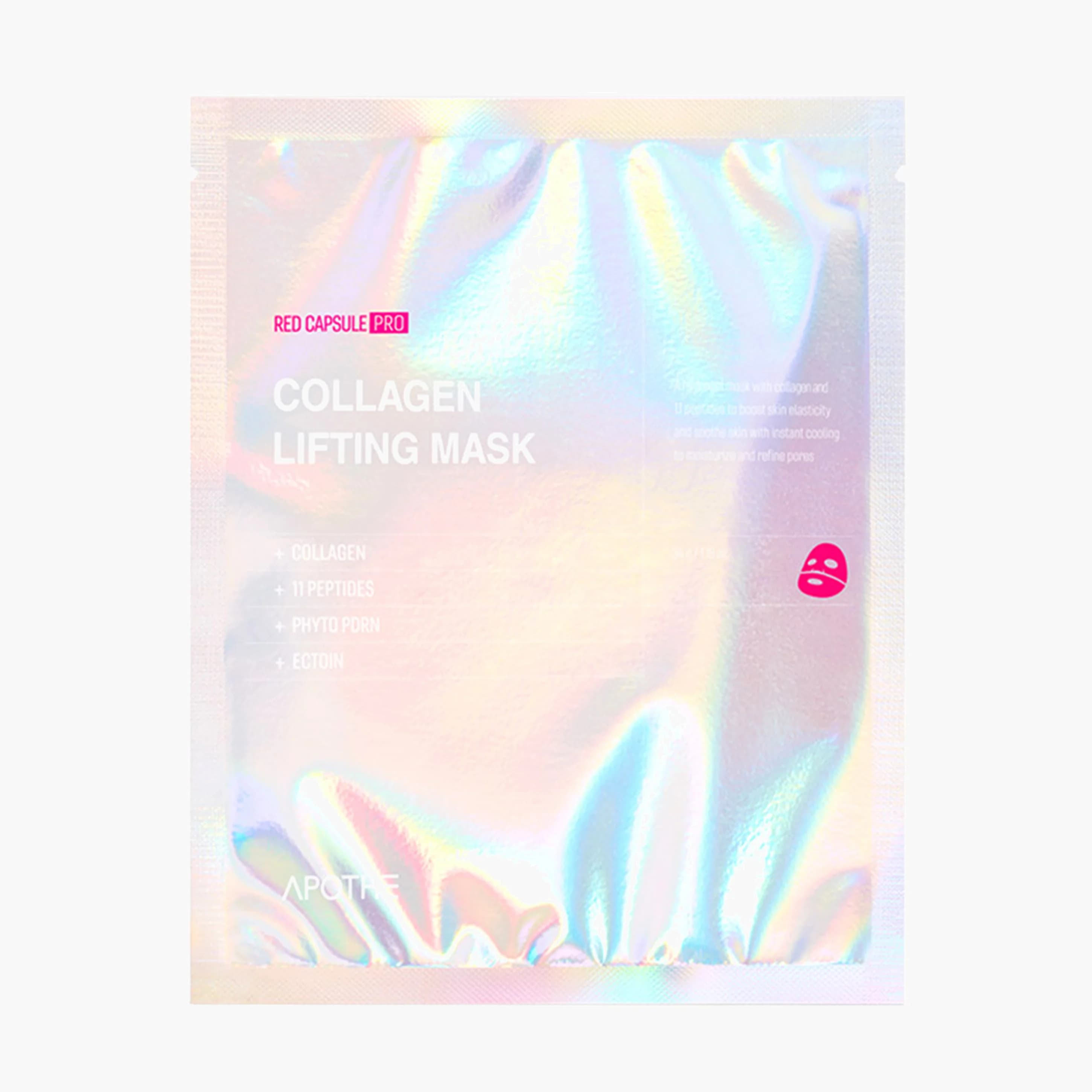 Маска с красными капсулами и проколлагеном | Apothe Red Capsule Pro-Collagen Lifting Mask